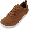 image:imageWHITIN Mens Wide Toe Box Barefoot CrossTraining Shoes  Zero Drop Sole  Suede Patchwork DesignBrown