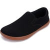 image:imageWHITIN Mens Wide Toe Box Slip on Barefoot Shoes  Minimalist Sneakers  Zero Drop SoleW863  Black Gum
