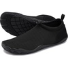 image:imageWHITIN Water Shoes for Men Women  MultiPurpose Quick Drying Aqua Sneakers  Grippy OutsoleAll Black