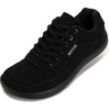 image:imageWHITIN Wide Toe Box Barefoot Sneakers for Women  Lightweight Canvas Minimalist ShoesAll Black