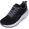 image:imageWHITIN Wide Toe Box Sneakers for Men amp Women  Walking amp Running Shoes for Wide FeetBlack Grey