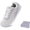image:imageWHITIN Womens Removable Tongue Barefoot Fashion Sneakers W96  Wide Toe Box to Reduce Toe Compression Zero Drop for Balanced Alignment Ideal for Wide Feet Bunions amp Daily WalkingGrey