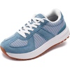 image:imageWHITIN Womens Wide Toe Box Retro Patchwork Sneaker  Cushion Support  Width Walking ShoesDenim Blue
