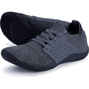 image:imageWHITIN Mens Barefoot Running Shoes  Minimalist CrossTrainer  Zero Drop SoleW63 Dark Grey