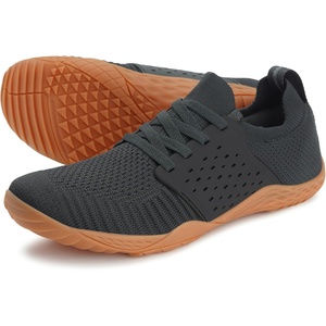 image:imageWHITIN Mens Barefoot Running Shoes  Minimalist CrossTrainer  Zero Drop SoleW63 Grey Gum