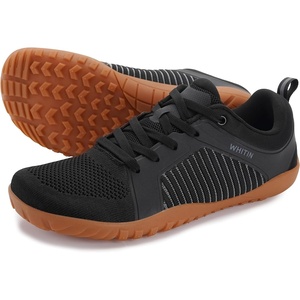 image:imageWHITIN Mens Barefoot TrailRunning Shoes  Wide ToeBox  ZeroDrop Sole  Optimal TractionW51 Black Gum
