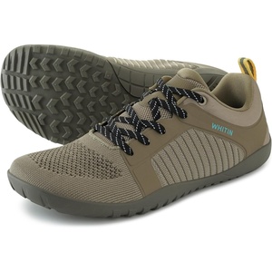 image:imageWHITIN Mens Barefoot TrailRunning Shoes  Wide ToeBox  ZeroDrop Sole  Optimal TractionW51 Brown Grey