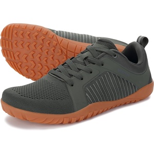 image:imageWHITIN Mens Barefoot TrailRunning Shoes  Wide ToeBox  ZeroDrop Sole  Optimal TractionW51 Green Gum