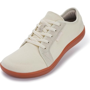 image:imageWHITIN Mens Canvas Barefoot Shoes  Wide ToeBox  ZeroDrop SoleW81 V2  Beige Gum Canvas