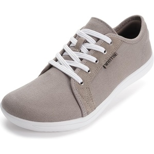 image:imageWHITIN Mens Canvas Barefoot Shoes  Wide ToeBox  ZeroDrop SoleW81 V2  Brown Grey Canvas
