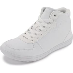 image:imageWHITIN Mens Canvas Minimalist Barefoot Shoes  Wide Toe Box  Zero DropAll White