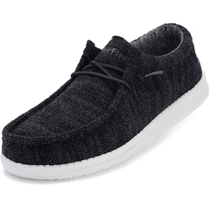 image:imageWHITIN Mens Easy Breezy Slip On Loafers  FoamCushioned Footbed  Ultralight Flex SoleAll Black