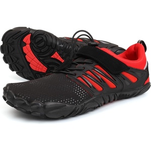 image:imageWHITIN Mens Minimalist Trail Runner  Wide Toe Box  Barefoot InspiredBlackRed
