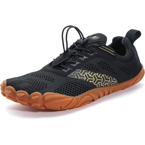 image:imageWHITIN Mens Minimalist Trail Running Shoes  Wide Toe Box  Optimal BarefootFeelW20 Blackgum