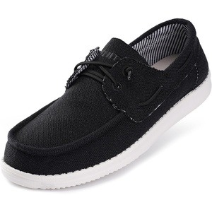 image:imageWHITIN Mens Slipon Loafers  Casual Boat Shoes  UltraFlex Cushioned SoleBlack