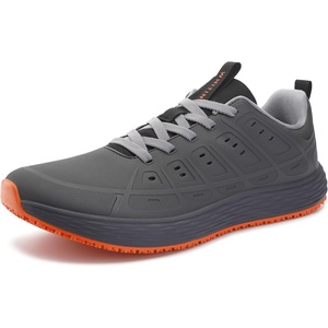 image:imageWHITIN Mens Waterproof Food Service Shoes with Zero Drop  Wide Toe Box  Oil Resistant Outsole