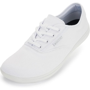 image:imageWHITIN Mens Wide Canvas Barefoot Sneakers  Zero Drop Sole  Minimalist FootwearW87  White