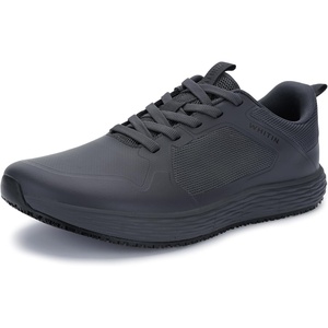 image:imageWHITIN Mens Wide Food Service Shoes  Water amp Oil Resistant  Zero Drop SoleGrey