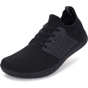 image:imageWHITIN Mens Wide Minimalist Barefoot Sneakers  Zero Drop  Midfoot StabilityW85 Rich Black