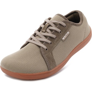 image:imageWHITIN Mens Wide Minimalist Barefoot Sneakers  Zero Drop Sole  Optimal RelaxationW81 Greenishbrown