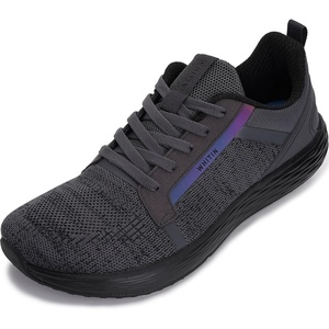 image:imageWHITIN Mens Wide Toe Box  Zero Drop Sole Road Running Shoes  Rubber OutsoleGrey