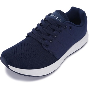 image:imageWHITIN Mens Wide Toe Box Walking Shoes  Zero Drop with NonSlip Rubber OutsoleDark Blue