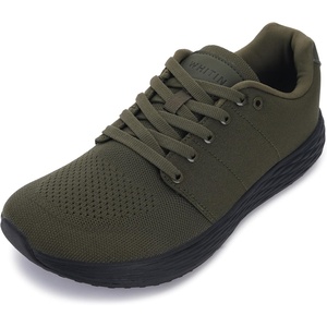 image:imageWHITIN Mens Wide Toe Box Walking Shoes  Zero Drop with NonSlip Rubber OutsoleOlive Green