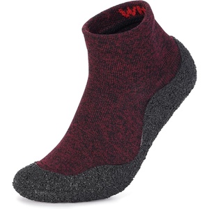image:imageWHITIN Minimalist Barefoot Sock Shoes for Women and Men  Lightweight Ecofriendlier Water Shoes  MultiPurpose amp Ultra PortableRed Black