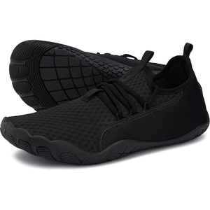 image:imageWHITIN Water Shoes for Men Women  QuickDry Aqua Sneakers  LaceUp for Beach Pool Water SportAll Black