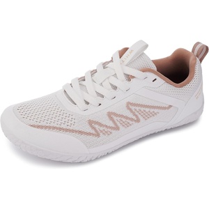 image:imageWHITIN Womens BeginnerFriendly Wide Toe Box Barefoot Shoes W702  Natural Foot Movement Zero Drop Design Room for Every Toe Better Balance amp Stability Gym amp Everyday WearW702pink White