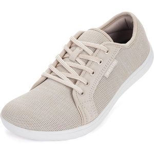 image:imageWHITIN Womens Minimalist Barefoot Shoes  Zero Drop Sole  Wide Width Fashion SneakerW81  Beige