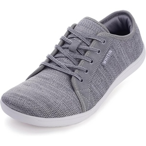 image:imageWHITIN Womens Minimalist Barefoot Shoes  Zero Drop Sole  Wide Width Fashion SneakerW81  Dark Grey