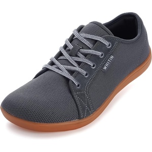 image:imageWHITIN Womens Minimalist Barefoot Shoes  Zero Drop Sole  Wide Width Fashion SneakerW81  Grey Brown