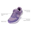 image:imageWHITIN Kids Wide Toe Box Running Tennis Shoes  Zero Drop Sole Sport Sneakers for BoysGirlsPurple