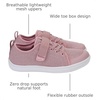 image:imageWHITIN LittleBig Kid Barefoot Shoes  BoysGirls Laceup Minimalist Sneakers  Wide Toe Box  Natural Flexible FitW8k6  Rose