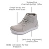 image:imageWHITIN LittleBig Kid Wide High Top Barefoot Shoes  StreetStyle Minimalist Sneakers for BoysGirls  Natural amp Healthy FitW8k23  Light Grey