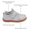 image:imageWHITIN LittleBig Kid Wide Width Barefoot Shoes  BoysGirls Minimalist Elastic Opening Sneakers  Flexible Zero Drop SoleW8k3  Grey Multi
