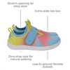 image:imageWHITIN LittleBig Kid Wide Width Barefoot Shoes  BoysGirls Minimalist Elastic Opening Sneakers  Flexible Zero Drop SoleW8k3  Multi