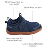 image:imageWHITIN LittleBig Kid Wide Width Barefoot Shoes  BoysGirls Minimalist Elastic Opening Sneakers  Flexible Zero Drop SoleW8k3  Navy Blue