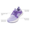 image:imageWHITIN LittleBig Kids Wide Toe Box Tennis Shoes  Zero Drop  Slip On Sneaker for BoysGirlsPurple