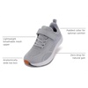 image:imageWHITIN LittleBig Kids Zero Drop Running Shoes  Wide Toe Box Sneaker for BoysGirlsLight Grey