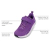 image:imageWHITIN LittleBig Kids Zero Drop Running Shoes  Wide Toe Box Sneaker for BoysGirlsPurple