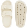 image:imageWHITIN Slides for Women Men Double Buckle Adjustable Thick Sole Pillow Slippers Bathroom SandalsBeige