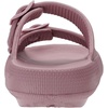 image:imageWHITIN Slides for Women Men Double Buckle Adjustable Thick Sole Pillow Slippers Bathroom SandalsBlush
