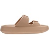 image:imageWHITIN Slides for Women Men Double Buckle Adjustable Thick Sole Pillow Slippers Bathroom SandalsBrown