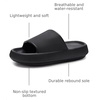 image:imageWHITIN Slippers for Women Non Slip  Cushioned Thick Sole Slides  Quick Drying Bathroom SandalsBlack