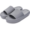 image:imageWHITIN Slippers for Women Non Slip  Cushioned Thick Sole Slides  Quick Drying Bathroom SandalsGrey
