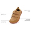 image:imageWHITIN ToddlerBoysGirls Barefoot Shoes  Kids Wide Width Minimalist Sneakers  Classic Canvas  Supports Natural Foot GrowthW8k8  Khaki Gum