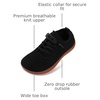 image:imageWHITIN ToddlerLittle Kid Wide Barefoot Shoes  Slip on Zero Drop Minimalist Sneakers for Boys Girls  Adjustable NoTie Lacing DesignW8k12  Black Gum