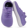 image:imageWHITIN ToddlerLittle Kid Wide Barefoot Shoes  Slip on Zero Drop Minimalist Sneakers for Boys Girls  Adjustable NoTie Lacing DesignW8k12  Purple